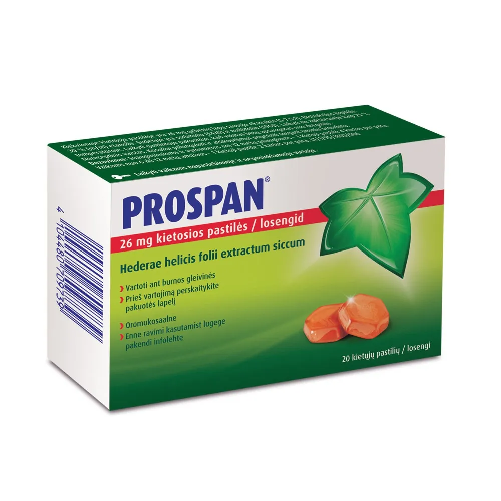 Prospan 26mg kietosios pastilės N20 -  