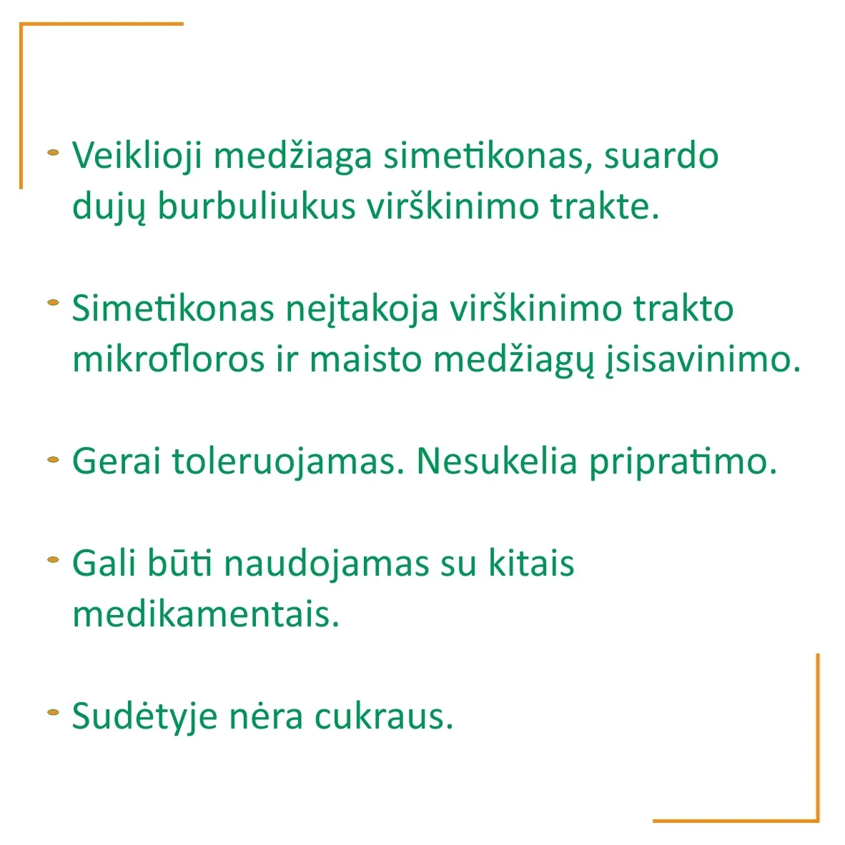 SIMETIGAST FORTE 240mg dujų kaupimui mažinti, N10 -  5
