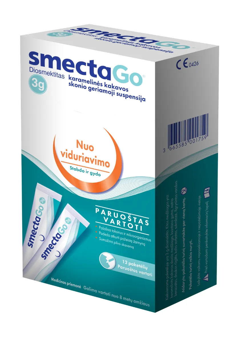 SMECTAGO, paruošta vartoti suspensija, 12 paketėlių -  1