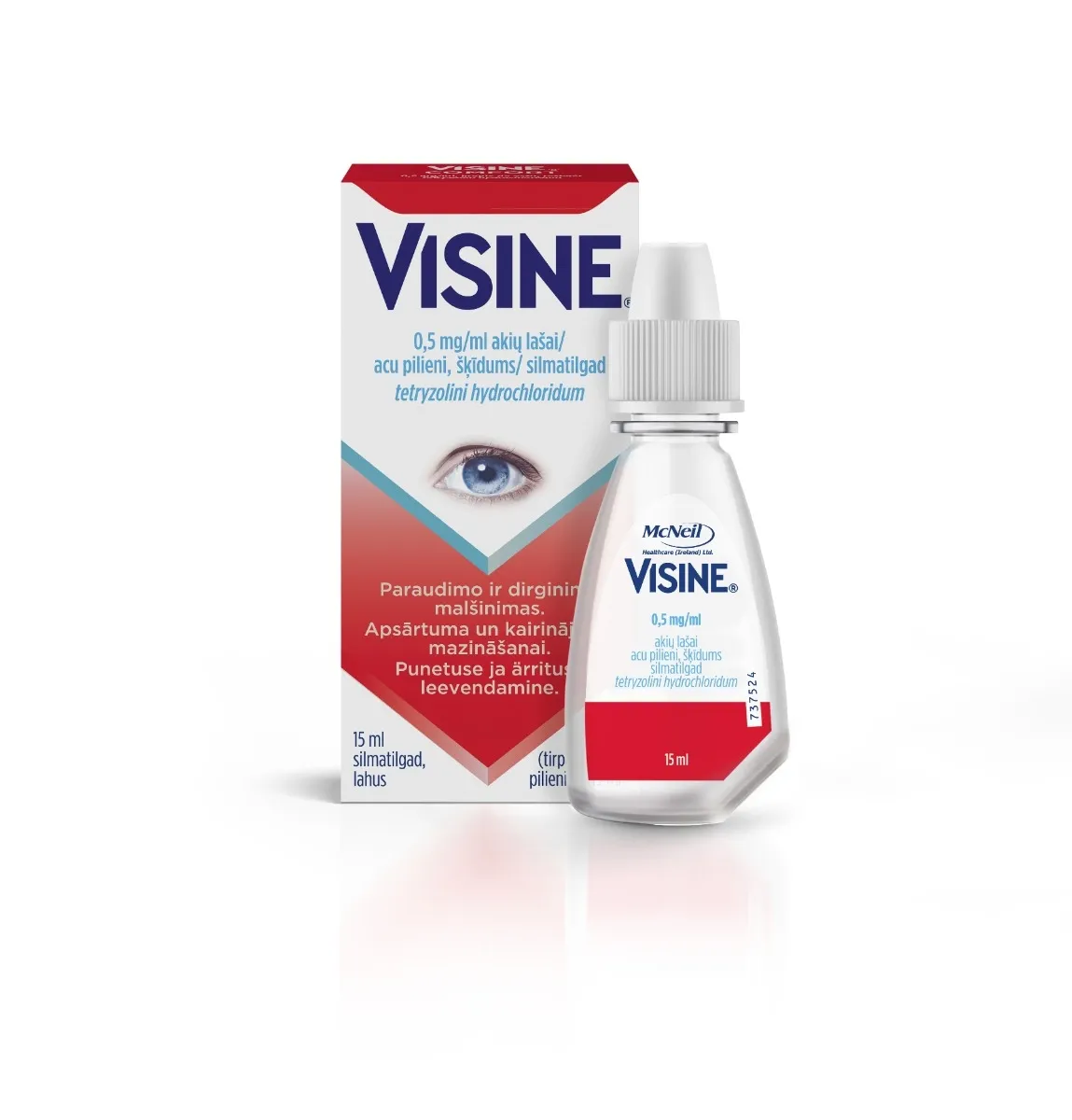 Visine Classic 0.5mg/ml akių lašai, tirpalas 15ml -  