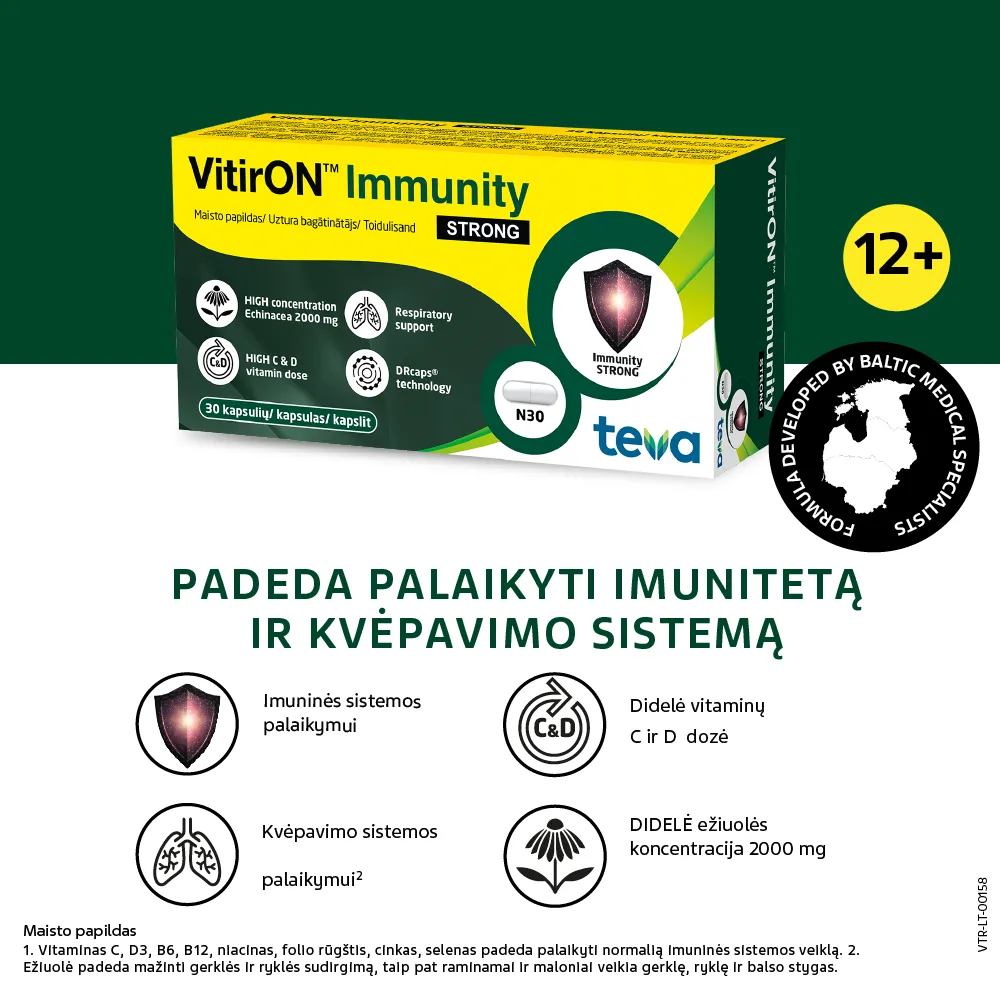 VitirON Immunity Strong kapsulės N30 -  2