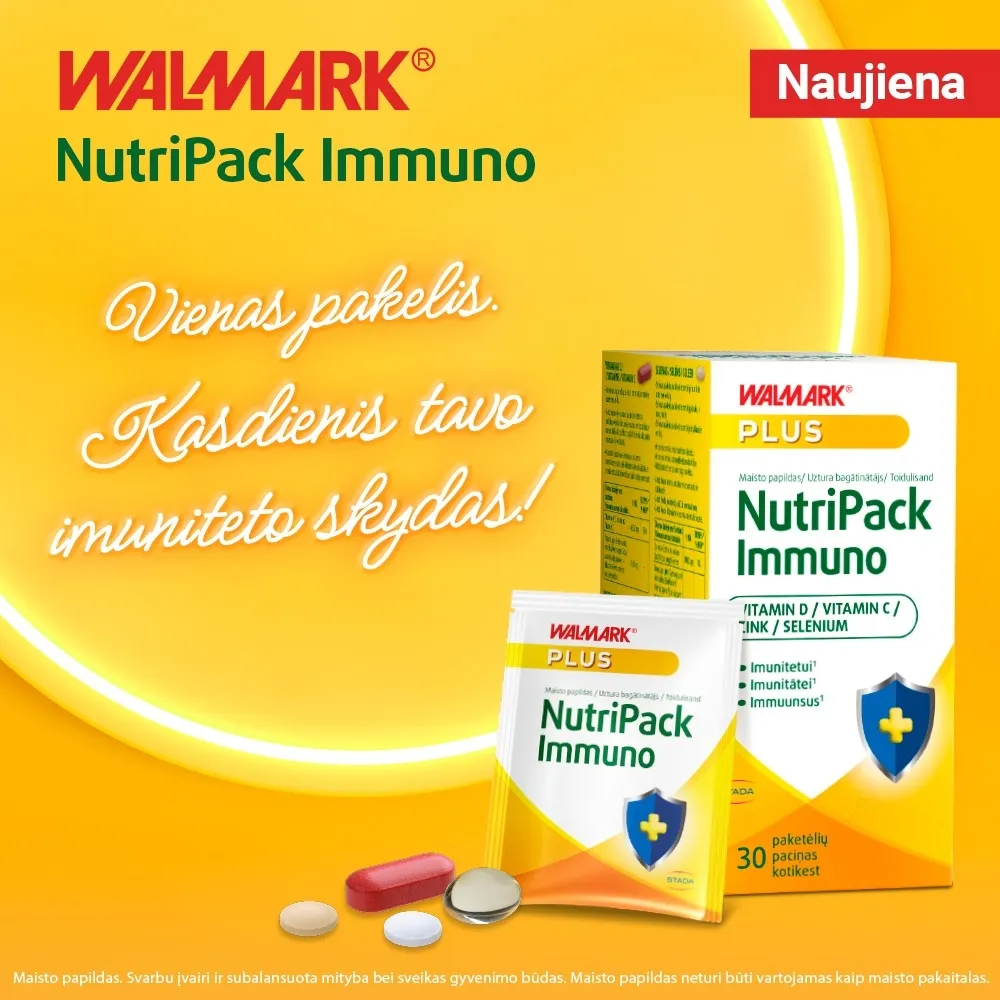 Walmark Nutripack Immuno (vitaminas C, D, selenas, cinkas), 30 pak. -  3